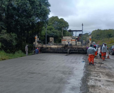 75%: concretagem de rodovia entre Clevelândia e Pato Branco deve terminar em junho