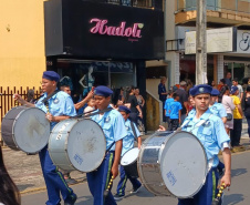Fanfarra de colégio de Telêmaco Borba impulsiona frequência escolar e disciplina