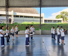Fanfarra de colégio de Telêmaco Borba impulsiona frequência escolar e disciplina