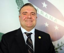 Governador Carlos Massa Ratinho Júnior dá posse ao secretário da Justiça, Família e Trabalho, Ney Leprevost  -   Curitiba, 01/01/2019  -  Foto: José Fernando Ogura/ANPr