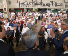 Governador Carlos Massa Ratinho Junior participa da posse do secretário da Agricultura e Abastecimento, Norberto Ortigara.  -  Curitiba, 03/01/2018  -  Foto: Rodrigo Félix Leal