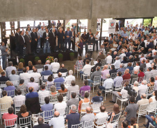 Governador Carlos Massa Ratinho Junior participa da posse do secretário da Agricultura e Abastecimento, Norberto Ortigara.  -  Curitiba, 03/01/2018  -  Foto: Rodrigo Félix Leal
