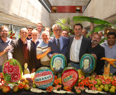 Governador Carlos Massa Ratinho Junior participa da posse do secretário da Agricultura e Abastecimento, Norberto Ortigara.  -  Curitiba, 03/01/2018  -  Foto: Rodrigo Félix Leal