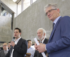 Governador Carlos Massa Ratinho Junior participa da posse do secretário da Agricultura e Abastecimento, Norberto Ortigara.  -  Curitiba, 03/01/2018 . - Foto: Arnaldo Alves / ANPr.
