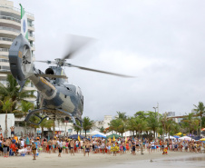 Limpeza das praias, saúde e segurança são destaques na temporada. Mais de 174 toneladas de lixo foram recolhidas nas praias do Paraná pela Sanepar, houve cerca de 700 atendimentos médicos feitos pela equipe da Secretaria da Saúde.  Operação Verão, 2018/2019  -  Foto: Jaelson Lucas/ANPr