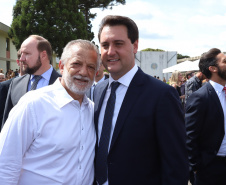 Governador Carlos Massa Ratinho Júnior participa da cerimônia de troca de comando da Polícia Militar do Paraná. O novo camandante-geral é o coronel Péricles de Matos. Ele substitui no cargo a coronel Audilene Dias Rocha.  -  Curitiba, 08/01/2019  -  Foto: Rodrigo Félix Leal
