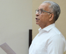 O secretário da Agricultura e do Abastecimento, Norberto Ortigara, deu posse nesta terça-feira (8) à nova diretoria da Agência de Defesa Agropecuária do Paraná (Adapar). O médico veterinário Otamir Cesar Martins (foto) assumiu a presidência, em substituição ao também veterinário Inácio Afonso Kroetz que dirigiu a empresa desde 2011, quando foi criada.  -  Curitiba, 08/01/2019  -  Foto: Divulgação SEAB