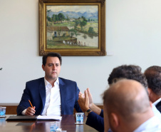 Governador Carlos Massa Ratinho Júnior recebe lideranças de Londrina  -  Curitiba, 08/01/2019  -  Foto: Jaelson Lucas/ANPr