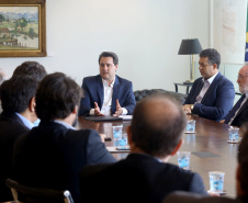Governador Carlos Massa Ratinho Júnior recebe lideranças de Londrina  -  Curitiba, 08/01/2019  -  Foto: Jaelson Lucas/ANPr