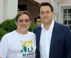 O governador Carlos Massa Ratinho Junior participou nesta quinta-feira (10), em Foz do Iguaçu, da solenidade em comemoração aos 80 anos do Parque Nacional do Iguaçu.  Considerado uma das mais belas reservas ecológicas do mundo, o Parque Nacional do Iguaçu tem 225 mil hectares e é reconhecido pela Unesco como Patrimônio Natural da Humanidade. Foz do Iguaçu,10/01/2018 Foto:Jaelson Lucas / ANPr