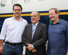 O governador Carlos Massa Ratinho Junior inaugura o Aeroporto Municipal Juvenal Loureiro Cardoso, de Pato Branco, no Sudoeste do Paraná.  -  Pato Branco, 10/01/2019  -  Foto: José Fernando Ogura/ANPr