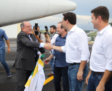 O governador Carlos Massa Ratinho Junior inaugura o Aeroporto Municipal Juvenal Loureiro Cardoso, de Pato Branco, no Sudoeste do Paraná.  -  Pato Branco, 10/01/2019  -  Foto: José Fernando Ogura/ANPr