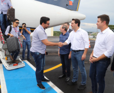 O governador Carlos Massa Ratinho Junior inaugura o Aeroporto Municipal Juvenal Loureiro Cardoso, de Pato Branco, no Sudoeste do Paraná.  -  Pato Branco, 10/01/2019  -  Foto: José Fernando Ogura/ANPr