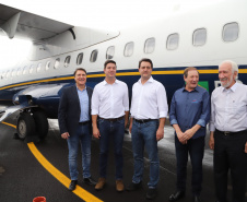 O governador Carlos Massa Ratinho Junior inaugura o Aeroporto Municipal Juvenal Loureiro Cardoso, de Pato Branco, no Sudoeste do Paraná.  -  Pato Branco, 10/01/2019  -  Foto: José Fernando Ogura/ANPr