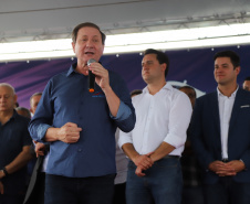 O governador Carlos Massa Ratinho Junior inaugura o Aeroporto Municipal Juvenal Loureiro Cardoso, de Pato Branco, no Sudoeste do Paraná.  -  Pato Branco, 10/01/2019  -  Foto: José Fernando Ogura/ANPr