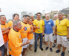 O Litoral do Paraná vai ganhar um calendário turístico, que começará a ser elaborado pelo Governo do Estado ainda neste ano, após o Carnaval. O anúncio foi feito pelo governador Carlos Massa Ratinho Junior, durante reunião com os prefeitos do Litoral, neste sábado (12), em Matinhos. Matinhos, 12-01-19.Foto: Arnaldo Alves / ANPr.