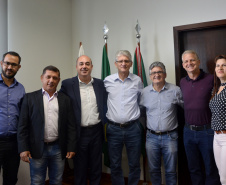 Secretário da Agricultura, Norberto Ortigara, durante reunião com representantes de consórcios intermunicipais. Curitiba,14/01/2019. Foto: Gisele Barão/SEAB