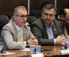 Governador Carlos Massa Ratinho Júnior, durante reunião com a equipe de governo. Curitiba, 15/01/2019 - Foto: José Fernando Ogura/ANPr