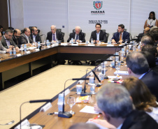 Governador Carlos Massa Ratinho Júnior, durante reunião com a equipe de governo. Curitiba, 15/01/2019 - Foto: José Fernando Ogura/ANPr
