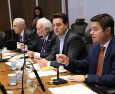 Governador Carlos Massa Ratinho Júnior, durante reunião com a equipe de governo. Curitiba, 15/01/2019 - Foto: José Fernando Ogura/ANPr