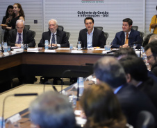 Governador Carlos Massa Ratinho Júnior, durante reunião com a equipe de governo. Curitiba, 15/01/2019 - Foto: José Fernando Ogural/ANPr
