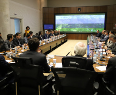 Governador Carlos Massa Ratinho Júnior, durante reunião com a equipe de governo. Curitiba, 15/01/2019 - Foto: José Fernando Ogura/ANPr
