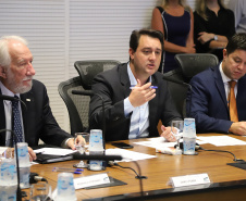 Governador Carlos Massa Ratinho Júnior, durante reunião com a equipe de governo. Curitiba, 15/01/2019 - Foto: José Fernando Ogura/ANPr