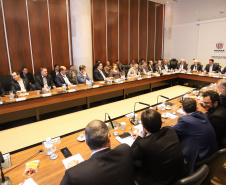 Governador Carlos Massa Ratinho Júnior, durante reunião com a equipe de governo. Curitiba, 15/01/2019 - Foto: Rodrigo Felix Leal/ANPr