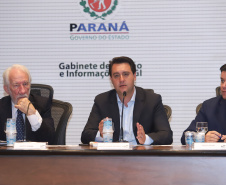 Governador Carlos Massa Ratinho Júnior, durante reunião com a equipe de governo. Curitiba, 15/01/2019 - Foto: Rodrigo Felix Leal/ANPr