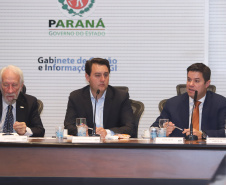 Governador Carlos Massa Ratinho Júnior, durante reunião com a equipe de governo. Curitiba, 15/01/2019 - Foto: Rodrigo Felix Leal/ANPr