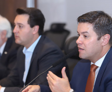 Governador Carlos Massa Ratinho Júnior, durante reunião com a equipe de governo. Curitiba, 15/01/2019 - Foto: Rodrigo Felix Leal/ANPr