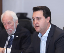 Governador Carlos Massa Ratinho Júnior, durante reunião com a equipe de governo. Curitiba, 15/01/2019 - Foto: Rodrigo Felix Leal/ANPr