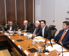 Governador Carlos Massa Ratinho Júnior, durante reunião com a equipe de governo. Curitiba, 15/01/2019 - Foto: Rodrigo Felix Leal/ANPr