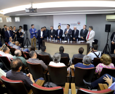 Governador Carlos Massa Ratinho Júnior durante visita ao Detran-Pr  -  Curitiba, 16/01/2019  -  Foto:  José Fernando Ogura/ANPr