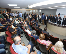 Governador Carlos Massa Ratinho Júnior durante visita ao Detran-Pr  -  Curitiba, 16/01/2019  -  Foto: Rodrigo Félix Leal
