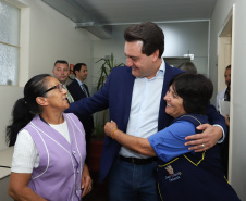 O governador Carlos Massa Ratinho Junior, acompanhou a apresentação das diretrizes de trabalho da nova gestão para a Educação, em encontro com o secretário Renato Feder e funcionários da Secretaria de Educação e do Esporte.Curitiba, 17-01-19.Foto: Foto: Rodrigo Félix Leal