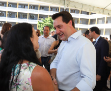 O governador Carlos Massa Ratinho Junior, acompanhou a apresentação das diretrizes de trabalho da nova gestão para a Educação, em encontro com o secretário Renato Feder e funcionários da Secretaria de Educação e do Esporte.Curitiba, 17-01-19.Foto: Foto: Rodrigo Félix Leal