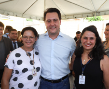 O governador Carlos Massa Ratinho Junior, acompanhou a apresentação das diretrizes de trabalho da nova gestão para a Educação, em encontro com o secretário Renato Feder e funcionários da Secretaria de Educação e do Esporte.Curitiba, 17-01-19.Foto: Foto: Rodrigo Félix Leal