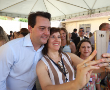 O governador Carlos Massa Ratinho Junior, acompanhou a apresentação das diretrizes de trabalho da nova gestão para a Educação, em encontro com o secretário Renato Feder e funcionários da Secretaria de Educação e do Esporte.Curitiba, 17-01-19.Foto: Foto: Rodrigo Félix Leal