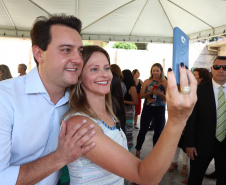 O governador Carlos Massa Ratinho Junior, acompanhou a apresentação das diretrizes de trabalho da nova gestão para a Educação, em encontro com o secretário Renato Feder e funcionários da Secretaria de Educação e do Esporte.Curitiba, 17-01-19.Foto: Foto: Rodrigo Félix Leal