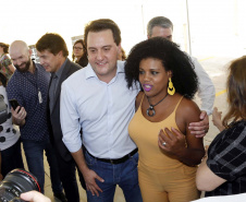 O governador Carlos Massa Ratinho Junior, acompanhou a apresentação das diretrizes de trabalho da nova gestão para a Educação, em encontro com o secretário Renato Feder e funcionários da Secretaria de Educação e do Esporte.Curitiba, 17-01-19.Foto: Arnaldo Alves / ANPr.