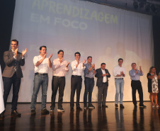 Governador Carlos Massa Ratinho Junior participa do Seminário Aprendizagem em Foco  2019. O evento é organizado pela Secretaria de Estado da Educação e direcionado aos diretores das 2,1 mil escolas estaduais, chefes dos Núcleos Regionais de Educação e coordenadores pedagógicos das regionais. O seminário acontece no Centro de Capacitação de Faxinal do Céu, no município de Pinhão (Centro-Sul).  -  Faxinal do Céu, Pinhão, 22/01/2019  -  Foto: Rodrigo Félix Leal
