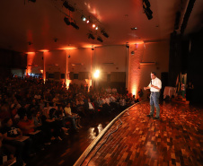 Governador Carlos Massa Ratinho Junior participa do Seminário Aprendizagem em Foco  2019. O evento é organizado pela Secretaria de Estado da Educação e direcionado aos diretores das 2,1 mil escolas estaduais, chefes dos Núcleos Regionais de Educação e coordenadores pedagógicos das regionais. O seminário acontece no Centro de Capacitação de Faxinal do Céu, no município de Pinhão (Centro-Sul).  -  Faxinal do Céu, Pinhão, 22/01/2019  -  Foto: Rodrigo Félix Leal
