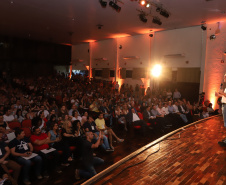 Governador Carlos Massa Ratinho Junior participa do Seminário Aprendizagem em Foco  2019. O evento é organizado pela Secretaria de Estado da Educação e direcionado aos diretores das 2,1 mil escolas estaduais, chefes dos Núcleos Regionais de Educação e coordenadores pedagógicos das regionais. O seminário acontece no Centro de Capacitação de Faxinal do Céu, no município de Pinhão (Centro-Sul).  -  Faxinal do Céu, Pinhão, 22/01/2019  -  Foto: Rodrigo Félix Leal