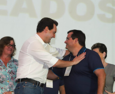 Governador Carlos Massa Ratinho Junior participa do Seminário Aprendizagem em Foco ? 2019. O evento é organizado pela Secretaria de Estado da Educação e direcionado aos diretores das 2,1 mil escolas estaduais, chefes dos Núcleos Regionais de Educação e coordenadores pedagógicos das regionais. O seminário acontece no Centro de Capacitação de Faxinal do Céu, no município de Pinhão (Centro-Sul).  -  Faxinal do Céu, Pinhão, 22/01/2019  -  Foto: Rodrigo Félix Leal