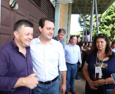 Governador Carlos Massa Ratinho Junior participa do Seminário Aprendizagem em Foco ? 2019. O evento é organizado pela Secretaria de Estado da Educação e direcionado aos diretores das 2,1 mil escolas estaduais, chefes dos Núcleos Regionais de Educação e coordenadores pedagógicos das regionais. O seminário acontece no Centro de Capacitação de Faxinal do Céu, no município de Pinhão (Centro-Sul).  -  Faxinal do Céu, Pinhão, 22/01/2019  -  Foto: Rodrigo Félix Leal