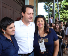 Governador Carlos Massa Ratinho Junior participa do Seminário Aprendizagem em Foco ? 2019. O evento é organizado pela Secretaria de Estado da Educação e direcionado aos diretores das 2,1 mil escolas estaduais, chefes dos Núcleos Regionais de Educação e coordenadores pedagógicos das regionais. O seminário acontece no Centro de Capacitação de Faxinal do Céu, no município de Pinhão (Centro-Sul).  -  Faxinal do Céu, Pinhão, 22/01/2019  -  Foto: Rodrigo Félix Leal