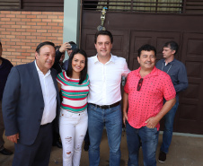 Governador Carlos Massa Ratinho Junior participa do Seminário Aprendizagem em Foco ? 2019. O evento é organizado pela Secretaria de Estado da Educação e direcionado aos diretores das 2,1 mil escolas estaduais, chefes dos Núcleos Regionais de Educação e coordenadores pedagógicos das regionais. O seminário acontece no Centro de Capacitação de Faxinal do Céu, no município de Pinhão (Centro-Sul).  -  Faxinal do Céu, Pinhão, 22/01/2019  -  Foto: Rodrigo Félix Leal