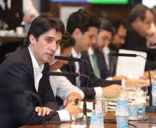 O governador Carlos Massa Ratinho Junior determinou a contratação de uma auditoria externa para avaliar as folhas de pagamento dos servidores ativos do Poder Executivo e inativos da Paranaprevidência (todos os Poderes).  -  Curitiba, 22/01/2019  -  Foto: Rodrigo Félix Leal