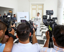 O governador Carlos Massa Ratinho Junior determinou a contratação de uma auditoria externa para avaliar as folhas de pagamento dos servidores ativos do Poder Executivo e inativos da Paranaprevidência (todos os Poderes). - Curitiba,22/01/2019 Foto:Jaelson Lucas / ANPr